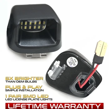 

2PCS Error Free LED License Number Plate Light Lamps For Suzuki Equator Nissan Armada Frontier Titan Xterra Navara D40