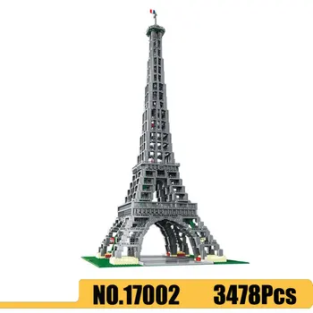 

lepinblocks 17002 3478Pcs City Street view Series paris eiffel tower building blocks bricks Children Toys 88004 10181