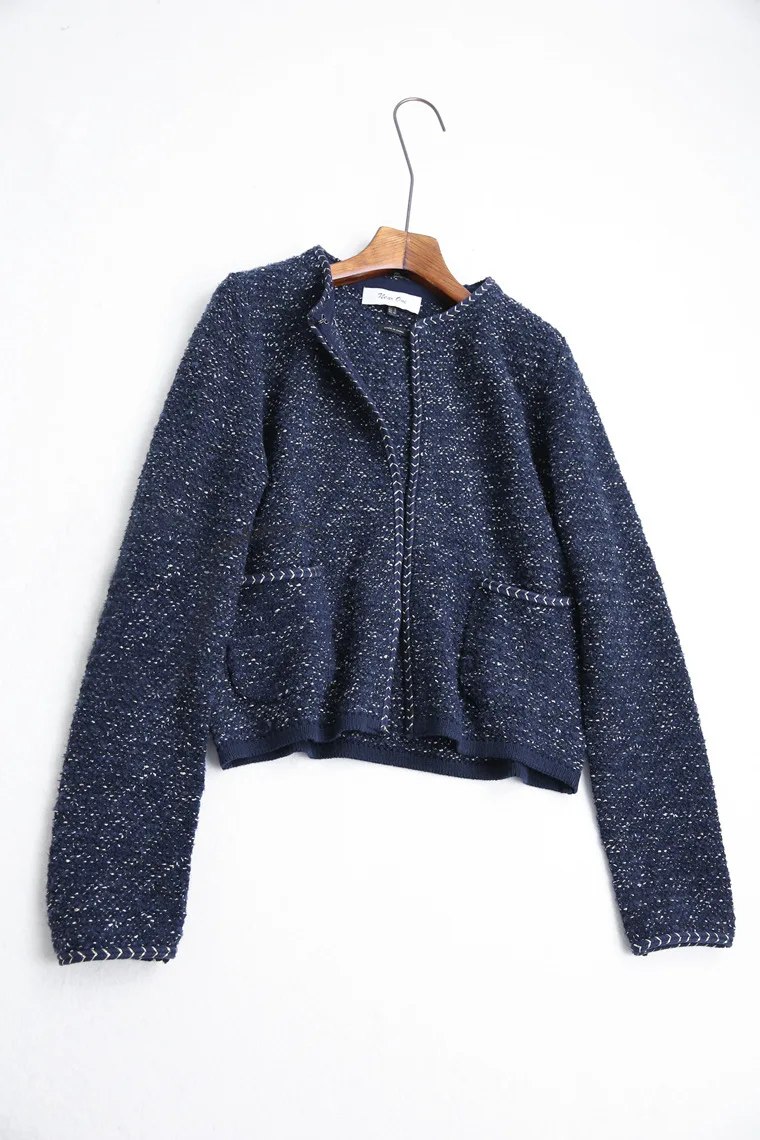 

Pf64 Reserved by Oneself Recommended Graceful One-Button Sweater Jacket