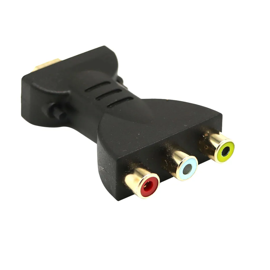 Позолоченный аудиоадаптер HDMI в 3 RGB RCA AV компонентный преобразователь 720P 1080P