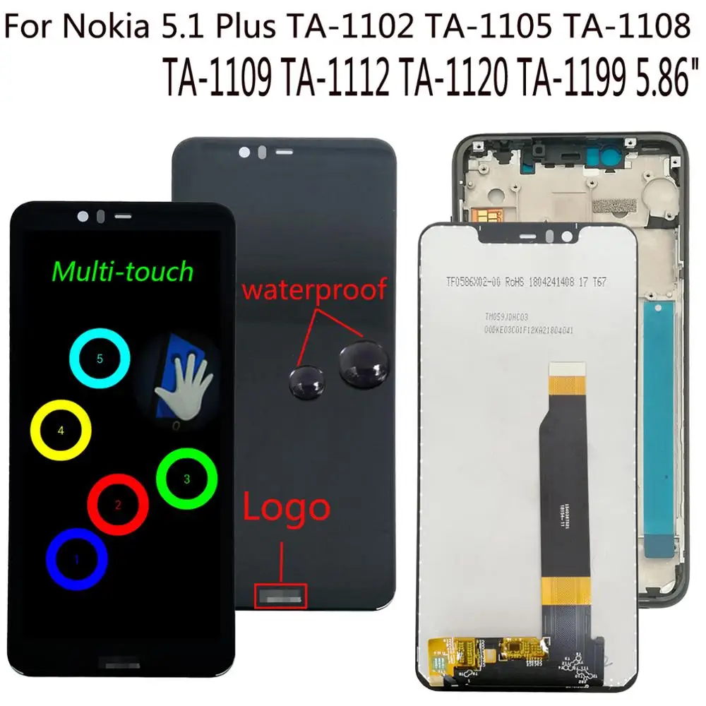 Shyueda 100% Оригинальная Новинка для Nokia 5 1 Plus X5 TA 1102 1105 1108 1109 1112 1120 1199 ЖК дисплей