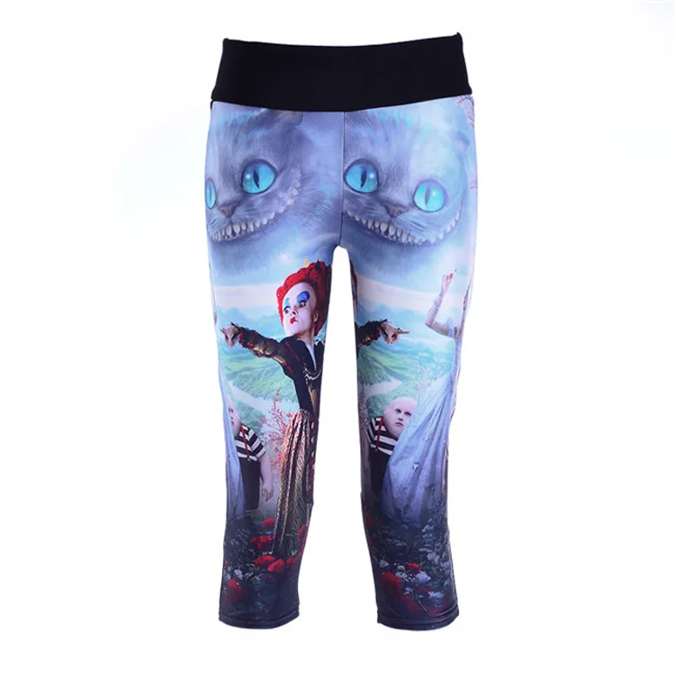 

Digital Printing Alice in Wonderland 7 Points High-waisted Sports WOMEN'S Pants Ty7slgs-1040