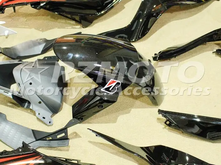 ABS Полный комплект обтекателя подходит для Kawasaki ZX6R 2013 Обтекатели ZX-6R ниндзя 636 599 красный белый цвет приятный