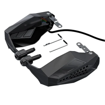 

2 Pcs Universal Motorcycle Handguards Shield Protector Covers with LED Light for Motocross Dirt Bike Pit Bike ATV Quad Protectiv