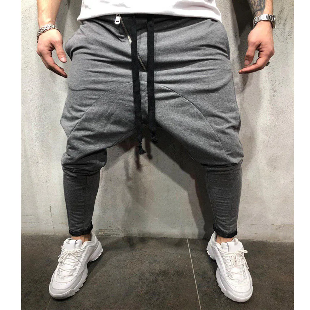 Брюки мужские повседневные штаны спортивные штаны хип-хоп pantalon homme тактические Модные Повседневные Удобные мужские на шнуровке новые штаны Z4