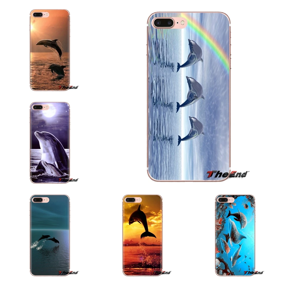Phone Cover Housing Dance Jumping dolphins Water For Huawei G7 G8 P7 P8 P9 P10 P20 P30 Lite Mini Pro P Smart Plus 2017 2018 2019 |
