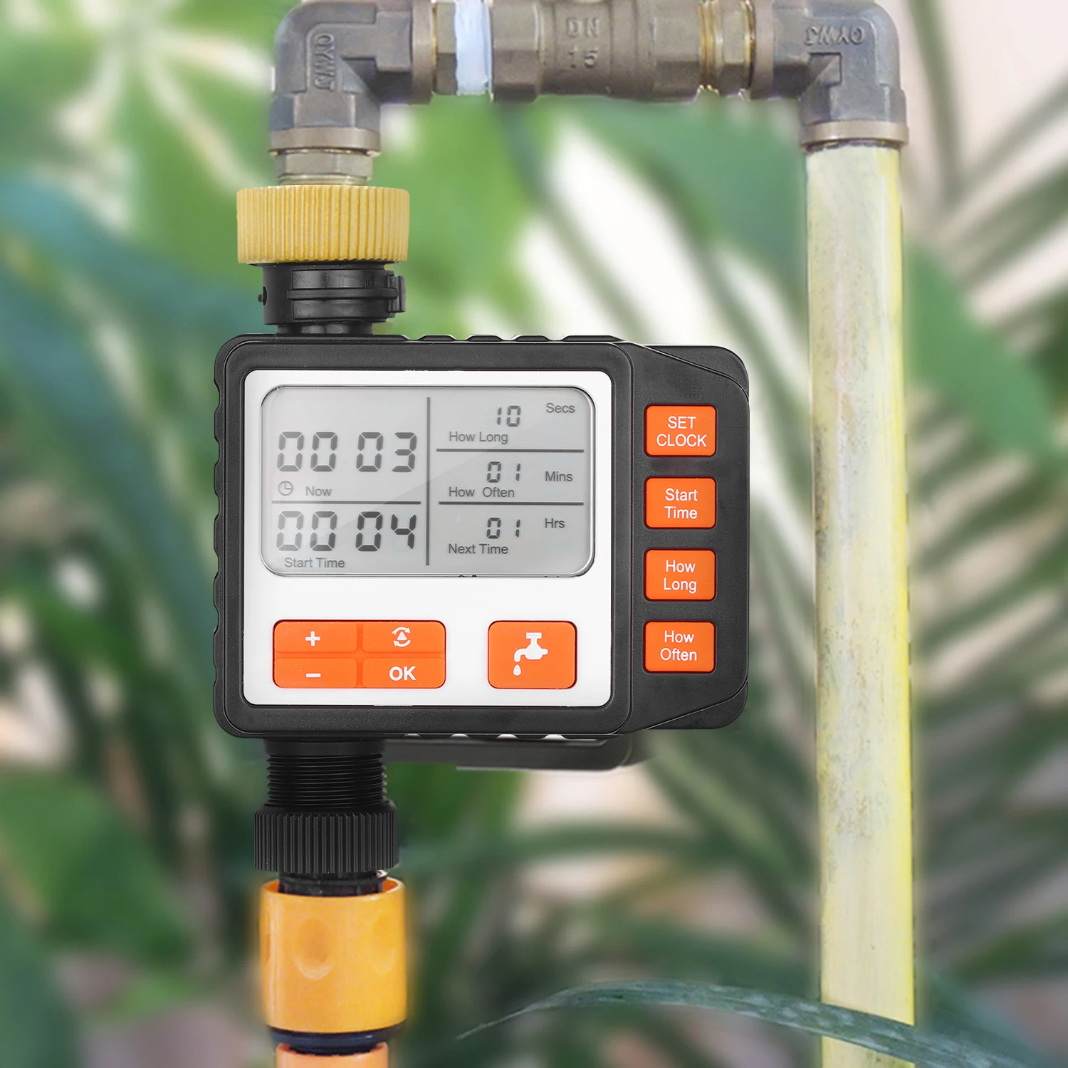 Digital Water Timer Programmable Outdoor Single Outlet Automatic On Off Water Faucet Hose Timer Irrigation System Controller