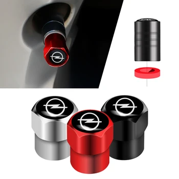

4pcs Car Styling Aluminum Metal Tyre Stem Air Caps For OPEL OPC Corsa Insignia Astra Antara Meriva Vectra c Zafira Accessories
