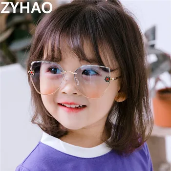 

2020 Luxury Brand Cat Eye Kids Sunglasses Children Girls Boys Metal Frame Flower Sun Glasses Sunglasses UV400 Oculos Eyewear