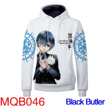 

Anime Japanese Black Butler Ciel Phantomhive Sebastian Michaelis Under Taker New Hoodies Men Women Coloful Hooded Long Sleeve
