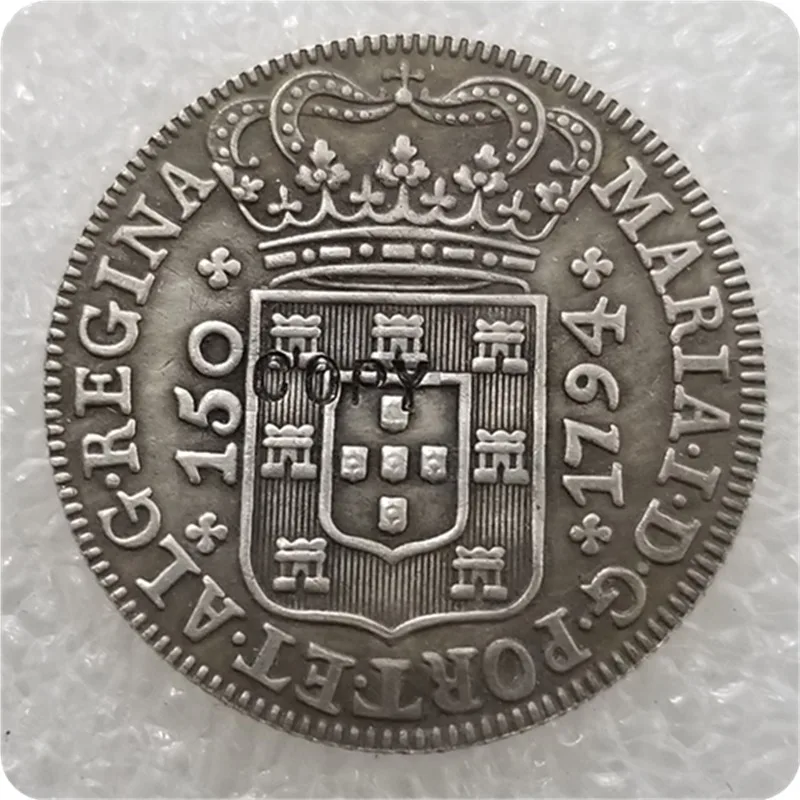 1794 Azores (Португалия) 150 рис-Мария я копия монеты | Дом и сад