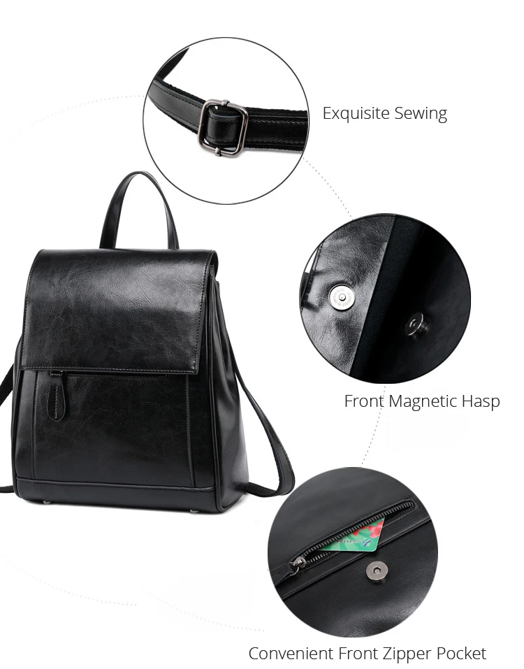 black designer rucksack