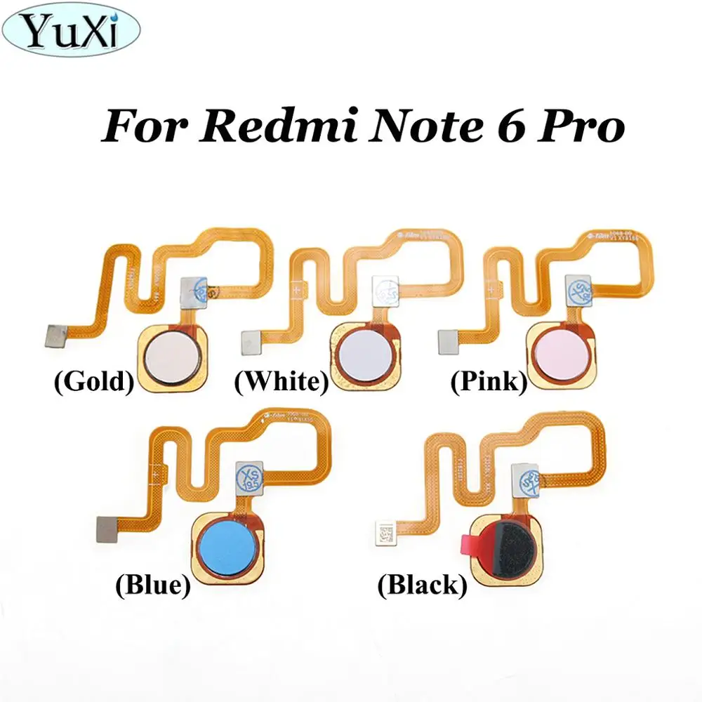 YuXi для Xiaomi mi A2 Lite Red mi 6 Pro/note 6 Pro/6 6A кнопка Home датчик отпечатков пальцев шлейф