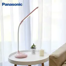 Panasonic Гибкая Настольная лампа для детей, для чтения, студенческий сенсорный регулятор освещения, зарядка, светодиодный, розовый, белый, черная настольная лампа