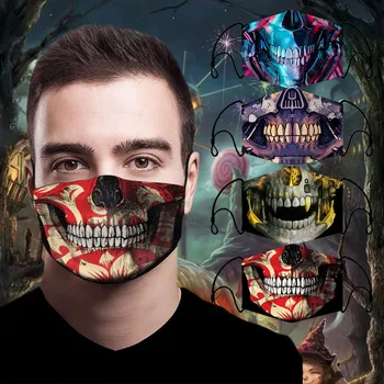 

Mascarillas Dustproof Mouth Makeup Print Cotton Face Mouth Mask Face Reusable Fabric Anti Pollution Mask Party Mask Cubrebocas