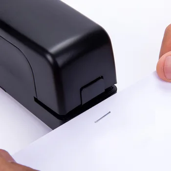 

Large Capacity Desktop Electric Paper Stapler Safe Stationery Supply School Office Student Punching Document Black Labor Saving