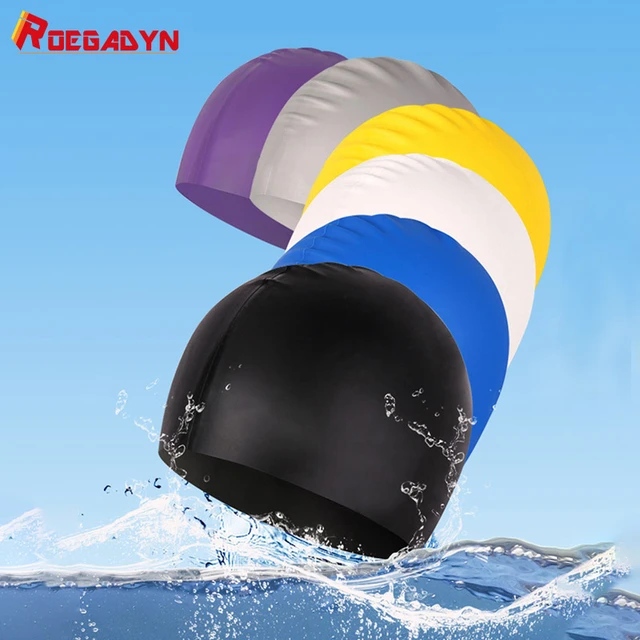 Bonnet de bain en Silicone pour femmes, imperméable, Protection des cheveux  longs, haute élasticité, pour le surf, la plongée, la piscine, taille libre  - AliExpress