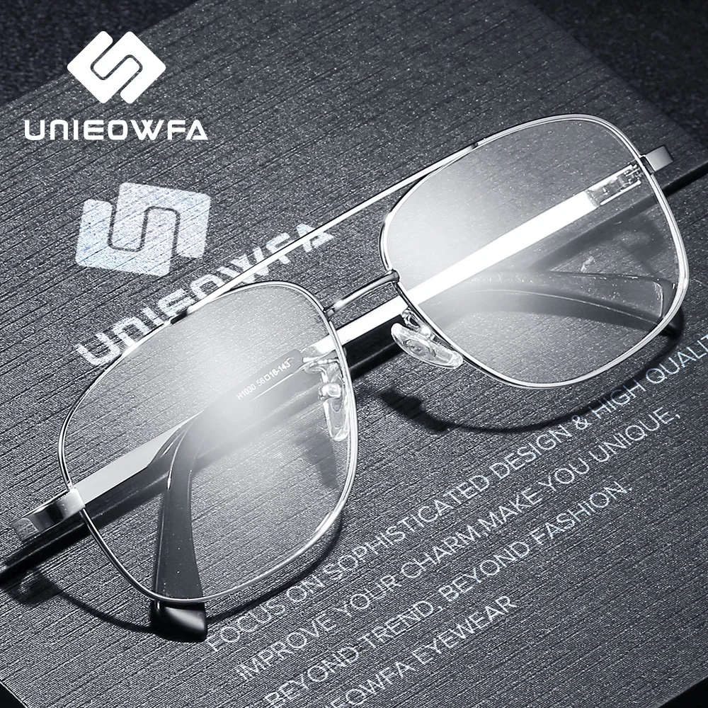 

High Quality Prescription Frame Glasses for Men Transparent Clear Eyeglasses Frame Optical Myopia Spectacles Pilot Style 2019