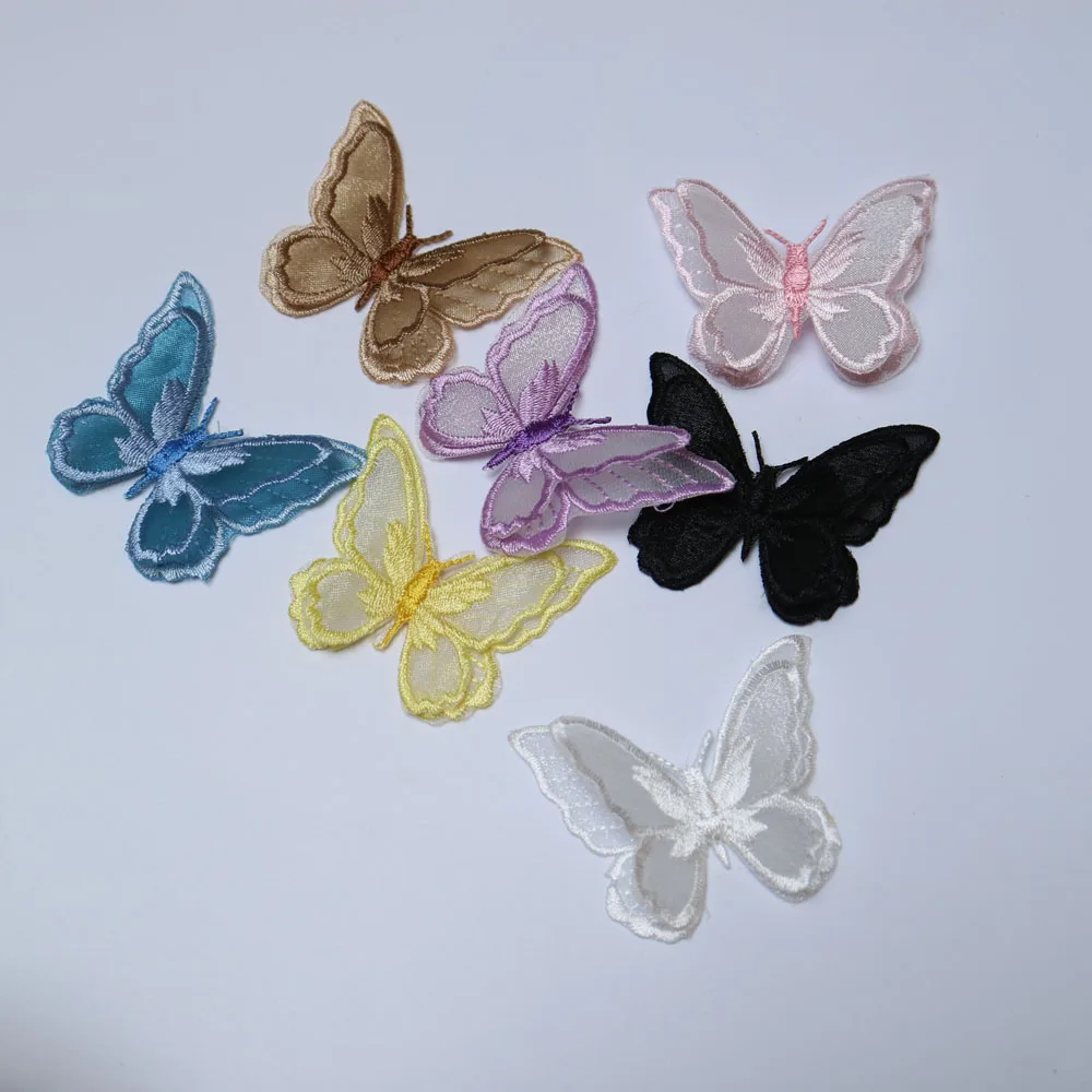 3d Embroidered Mesh Butterfly Patches For Clothing Diy Baby - Temu