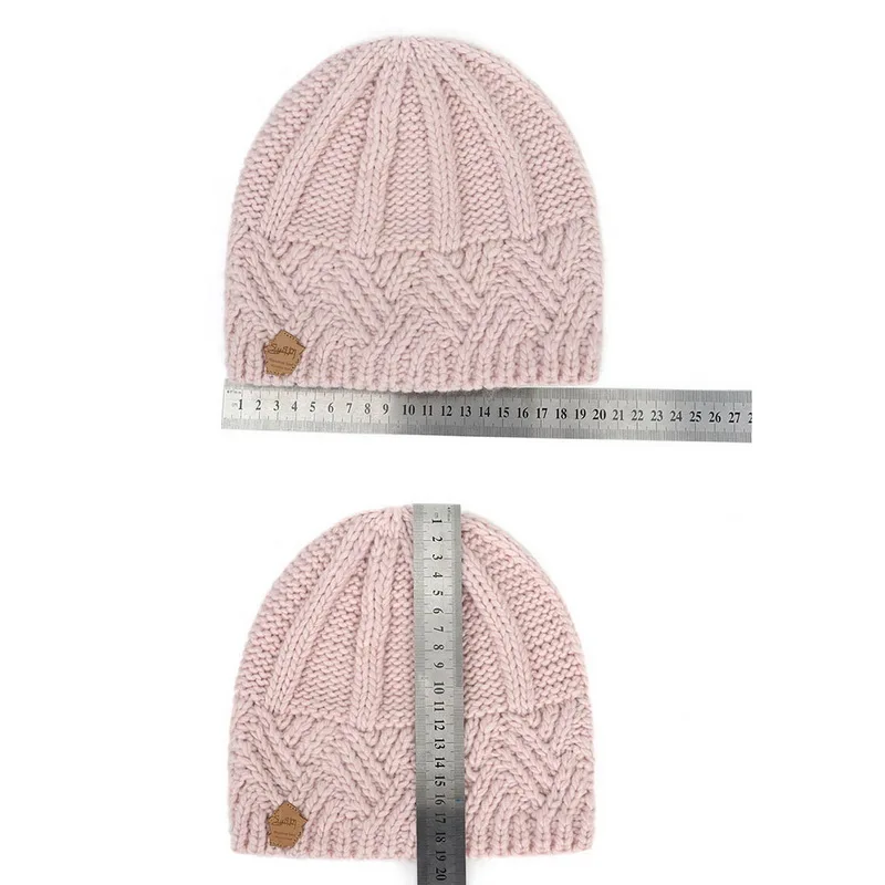 Winter Hat for Women Beanie Hat with Fleece Lining Men Lady Knitted Winter Cap for Female Girl Red Black White Pink Grey