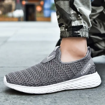 

Men Casual Shoes Man Walking Sport Loafer Sneakers Slip-on Breathable Lightweight Soft Krasovki Men Chaussure Homme Plus Size 14