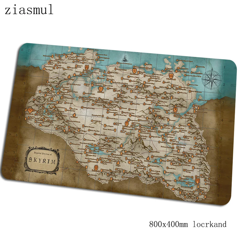 Skyrim коврик для мыши 80x40 см яркая компьютерная мышь игровой мат геймпад пк мультяшный игровой коврик для мыши офисный коврик для мыши - Цвет: Size 800x400x2mm