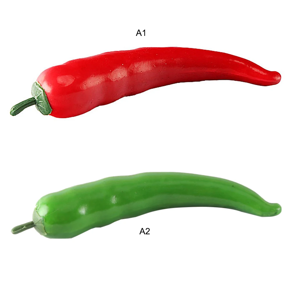 Имитация овощей длинный Перцовый фотографический реквизит для демонстрации