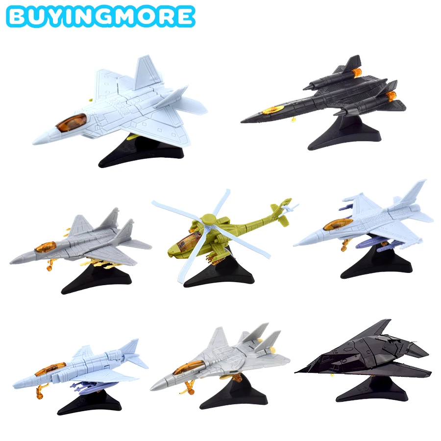 

1 PCS Mini Assemble Fighter Model Kit Toys for Boys Aircraft Building Blocks Toy Military Assembly Models Toys Gifts for Kids