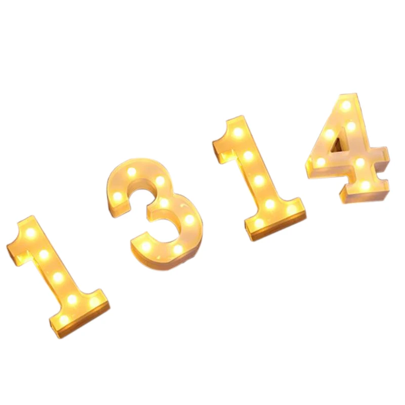 

Number 1314 Lights Digital LED Lights Warm White Light Up Decoration Symbol Indoor WALL Decor Wedding Party Window Display Light