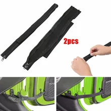 Для Jeep Wrangler JK 2007- ограничительный ремень двери поставки авто черный набор