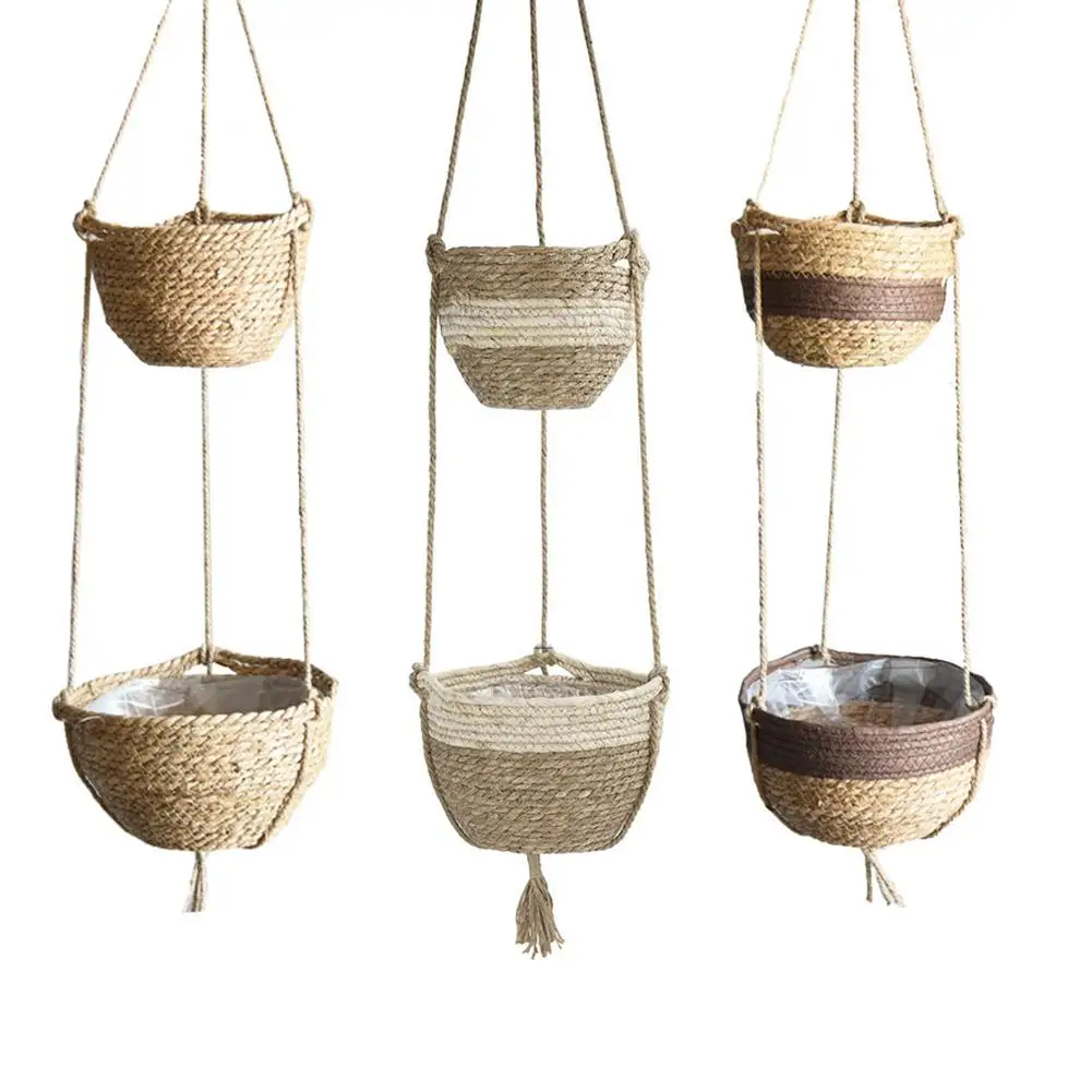 Handmade Plant Hanger Decorativo Pendurado Planter Pot Holder Para Decoração de Casa