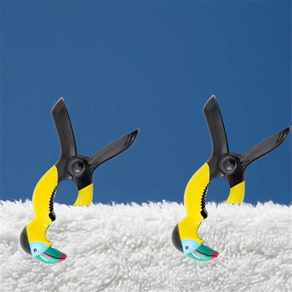 2 шт. Зажим для полотенец пластиковый животный пляжный зажим ветрозащитный