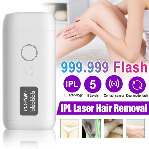 Depilação a Laser os Níveis de 5 Display Flash Depilador Permanente 999999 Pulsos Ipl Laser Biquíni Depiladora Foto 36w Lcd