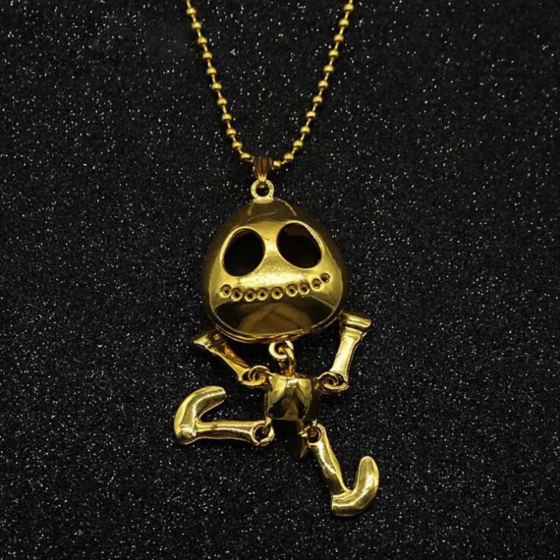 Europe And America Classic Style Bead Chain Cartoon Characters Chains Necklaces Metal Beads Alien Necklace Travel Commemoration