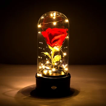 

Eternal Flower Music Box Valentine's Day Gift Eternal Roses Stored In Music Box For Woman's Birthday Or Anniversary Gifts.