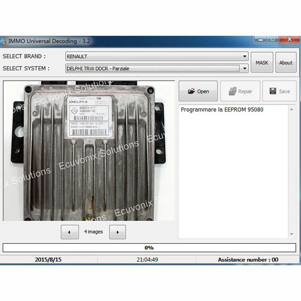 IMMO Universal Decoding 3.2 IMMO Service Tool V1.2 Car Diagnostic Software EcuVonix 3.2 Unlimited Crack
