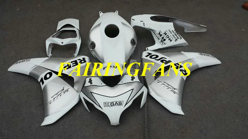 Инжекторный комплект для HONDA CBR1000RR 08 09 10 11 CBR 1000 RR CBR 1000RR 2008 2011 белая, голубая обшивка кузова+ подарки HM24