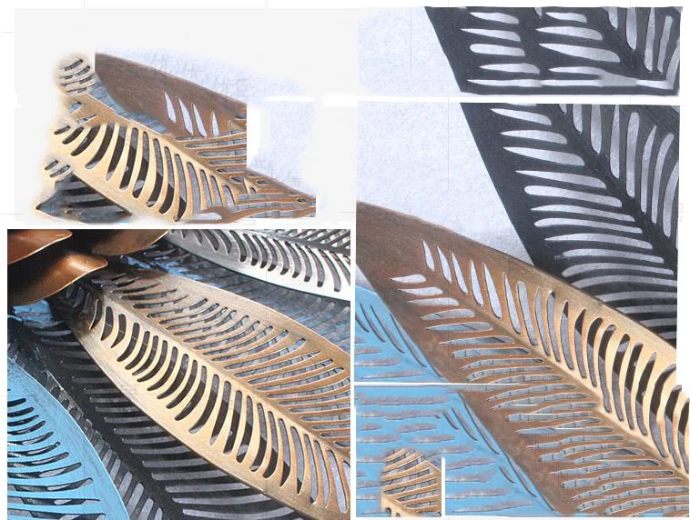Европейские кованые железные солнцезащитные очки настенная роспись украшение для дома гостиная настенные подвески для самодеятельного творчества отель крыльцо 3D настенные стикеры украшения