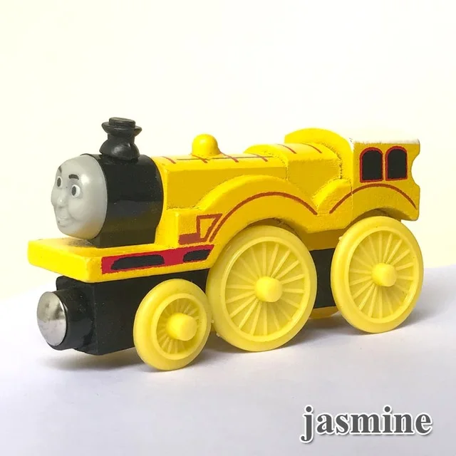 Магнитный паровозик Томас и его друзья, Волшебная машина, горячие колеса,, паровозик Томас для детей, Подарочная игрушка, паровозик, модель, деревянный Паровозик - Цвет: jasmine