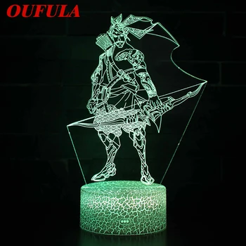 

AOSONG Night LED Lights Novelty 3D lamp Cute Toy Gift 7 ColorCartoon Atmosphere Lamp For Children Kids Room