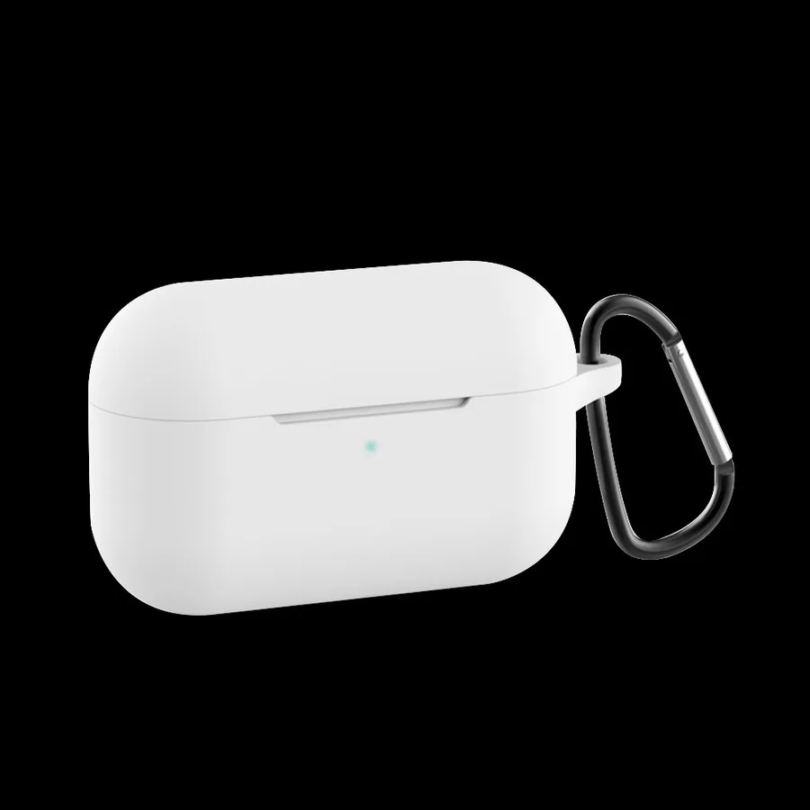 Силиконовый чехол для наушников для Apple Airpods Pro Чехол простой сплошной цвет гарнитура коробка для Airpods 3 крышка с защитой от падения ремень крюк