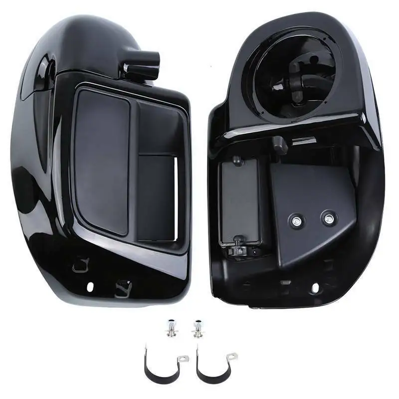 

Samger Ventilated Lower Vented Leg Fairings Cap Glove Box for Harley Davidson Touring models 2014-2019 Gloss Black