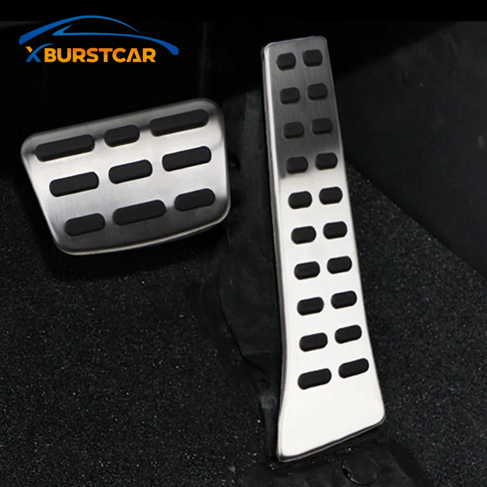 Xburstcar Car Pedal Pad Cover for Kia Sorento KX5 K5 Optima Sportage QL for Hyundai Sonata I40 Tucson Santa Fe IX35 Ceed MT AT car accessories,pedal cover,stainless steel pedal cover
