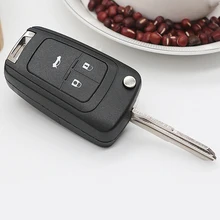 Откидной Складной Дистанционный Автомобильный ключ с 3 кнопками для Chevrolet Camaro Cruze Equinox Malibu Spark Sonic Volt автомобильный чехол для ключей