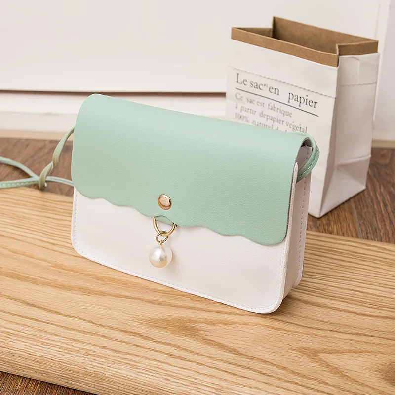 

Women's Shoulder Contrast Color Mobile Phone Square Sling Bag 2020 Spring Korean-style New Products Shoulder Carrying Purse Fash