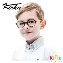 Kirka gafas flexibles para niños, montura de acetato, redondas, monturas para niños, gafas de montura óptica