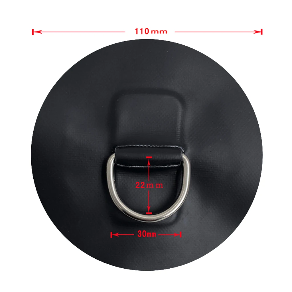 Stand Up Paddleboard SUP Bungee Deck Rigging Kit, 5mm x 5m Elastic Shock Cord 4 Pcs Stainless Steel D Ring Patch