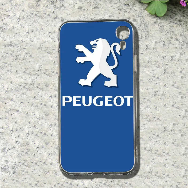 Модный Логотип Peugeot Мягкие силиконовые чехлы из ТПУ для iPhone X XR XS 11 Pro Max 10 7 6 6s 8 Plus 4 4s 5 5S SE 5C сумки