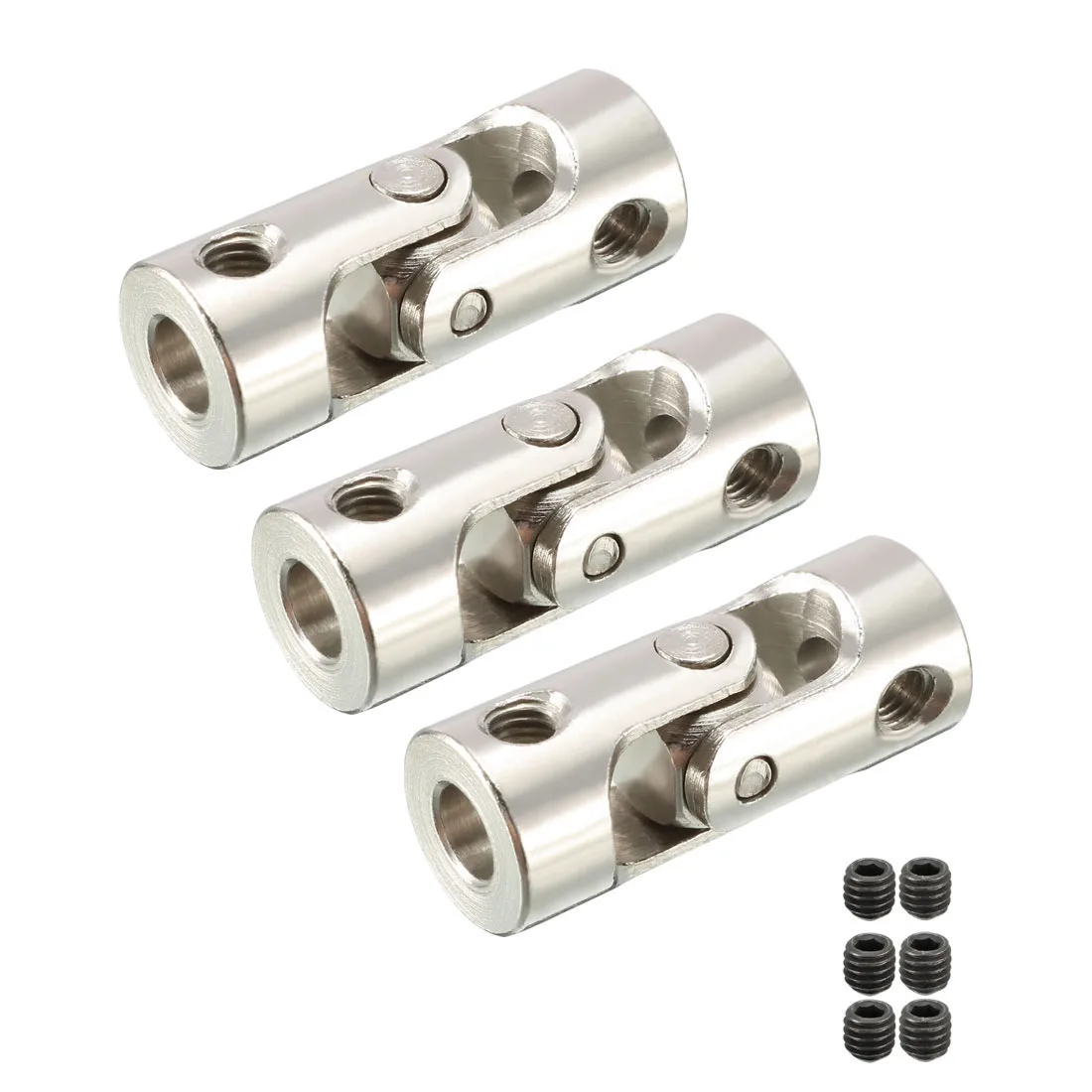 

uxcell 3pcs 3mm to 4mm Inner Dia Rotatable Universal Steering Shaft U Joint Coupler L23XD9