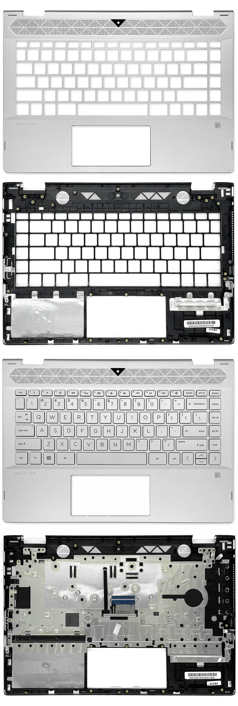 NEW For HP Pavilion X360 14-CD 14-CD005NS Laptop LCD Back Cover Palmrest Bottom Cover Keyboard L22250-001 L22289-001 Non Touch